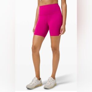 Lululemon Wunder Train High-Rise Short 6" in Ripened Raspberry, Size 10